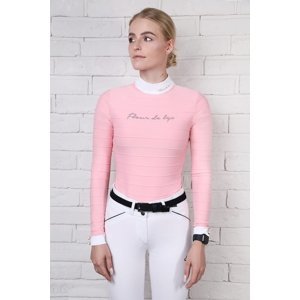 Tričko dámske pretekové Fleur de lys Cornflower Pink s dlhým rukávom Veľkosť: XS