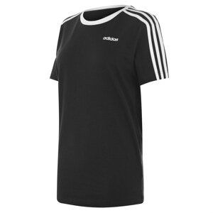 Adidas Essentials 3 Stripe T Shirt Ladies