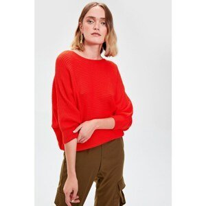 Trendyol Pomegranate Flower Bat Sleeve Knitwear Sweater