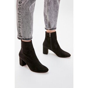 Trendyol Black Suede Women's Boots