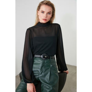 Trendyol Blouse - Black - Regular fit