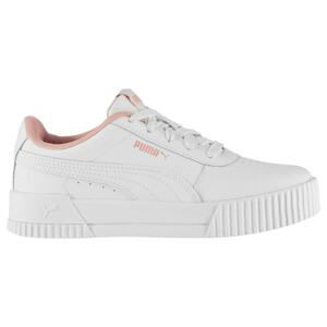 Puma Carina Leather Trainers Junior Girls