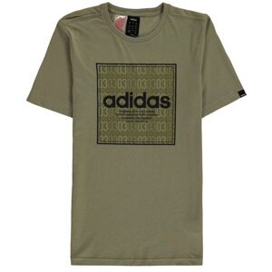 Adidas Linea Texture QT T Shirt Junior Boys