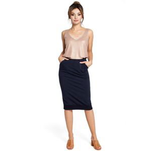 BeWear Woman's Skirt B031 Navy Blue