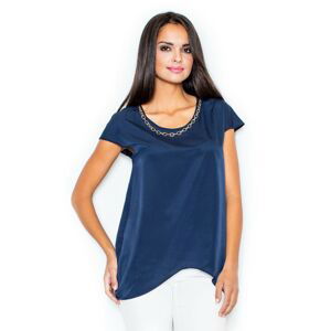 Figl Woman's Blouse M390 Navy Blue