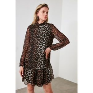 Trendyol Brown Leopard Print Dress