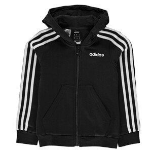 Adidas Girls 3-Stripes Zip Track Top Hoodie