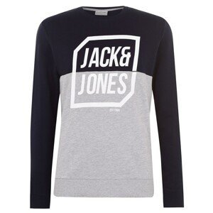 Jack and Jones Half Logo Crew Sweatshirt Mens