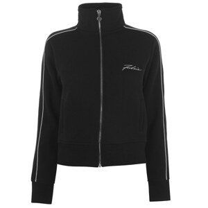 Fabric Piped Funnel Zip Jacket Ladies