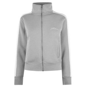 Fabric Piped Funnel Zip Jacket Ladies