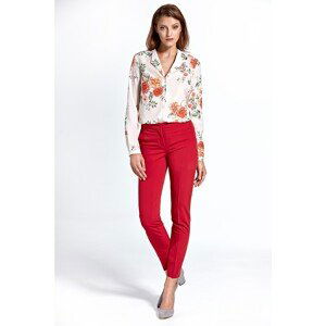 Colett Woman's Blouse Cb22 Flowers Ecru