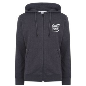 Jack and Jones Logo Full Zip Hoodie