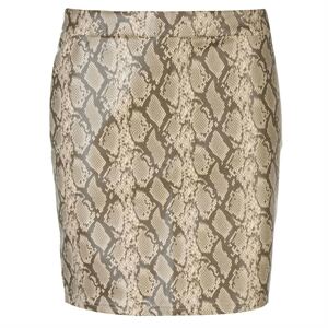 Noisy May Noisy PU Snake Mini Skirt