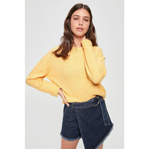 Trendyol Yellow Bicycle Collar Knitwear Sweater