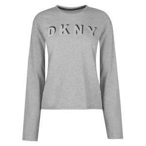 DKNY Sport Long Sleeve Boxy Crew Neck T Shirt Womens