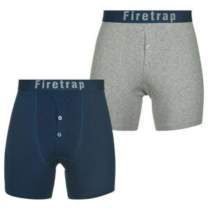 Firetrap 2 Pack Boxers Mens