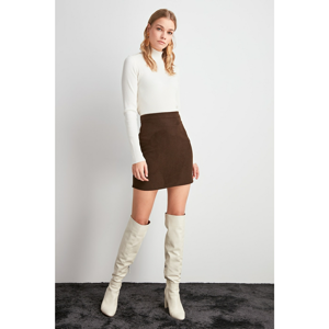 Trendyol Brown Miniskirt