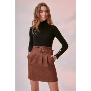Trendyol Cinnamon Belt Detailed Skirt