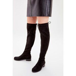 Trendyol Knee-High Boots - Black - Flat