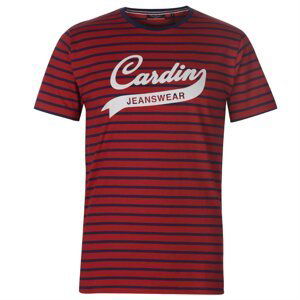 Pierre Cardin Striped Jeans Wear T Shirt Mens