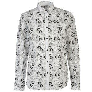 Pierre Cardin Floral Print Long Sleeve Shirt Mens