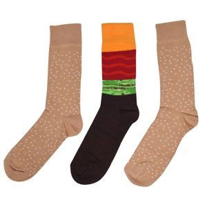 LICENCE Burger 3 Pack Socks