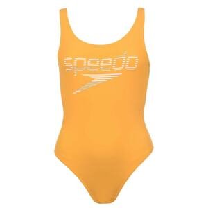 Speedo Logo U Back Swimsuit Ladies