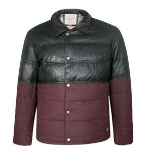 Lee Cooper PU Wool Jacket Mens