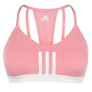 Adidas Womens All Me 3-Stripes Mesh Sports Bra