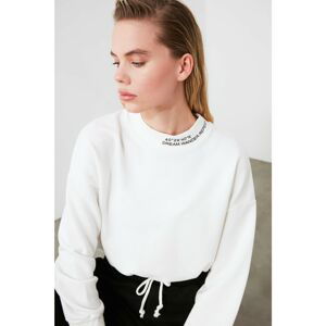 Dámska crop mikina Trendyol Upright Collar