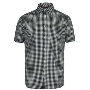 Pierre Cardin Short Sleeve Micro Check Shirt Mens