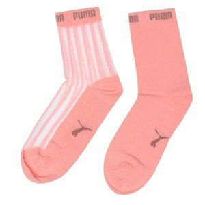 Puma 2 Pairs Sheer Striped Ankle Socks
