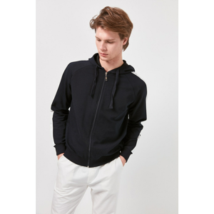 Trendyol Navy Ziphood Garnili Sweatshirt