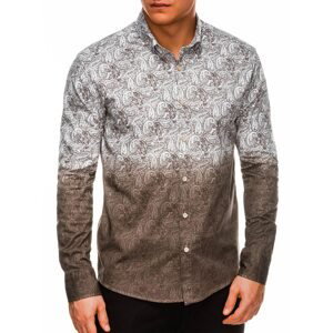 Ombre Clothing Men's shirt with long sleeves K513