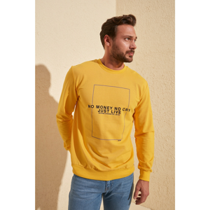 Trendyol Yellow Basic Sweatshirt