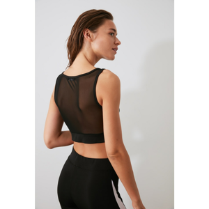 Trendyol Black Back Transparent Sports Bra