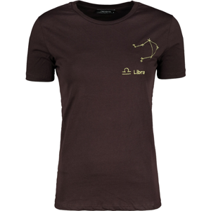 Trendyol Brown Libra Horoscope Embroidered Basic Knitted T-Shirt