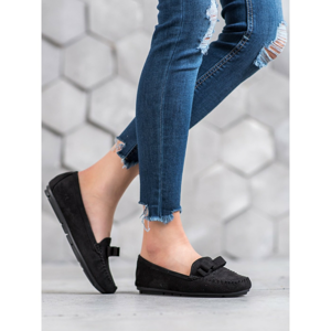 CLOWSE OPENWORK LOAFERS WITH BOW
