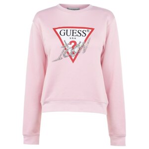 Guess Triangle Logo Crew Neck Sweatshirt