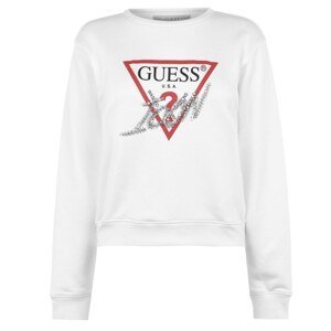 Guess Triangle Logo Crew Neck Sweatshirt