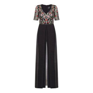 Adrianna Papell Embellished Jumpsuit with Sheer Skirt