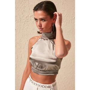 Dámsky crop top Trendyol Detailed