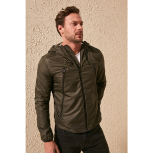 Trendyol Khaki Men's Hoodie Coat