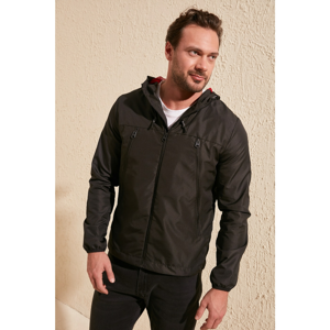 Trendyol Black Men Hooded Coat