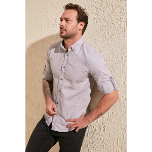 Trendyol Grey Male Slim Fit Shirt