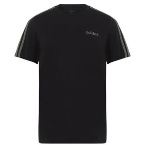 Adidas 3 Stripe Essential T Shirt Mens