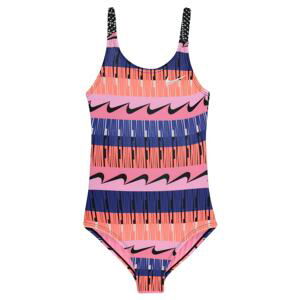 Nike Racerback Patterned Swimsuit Junior Girls