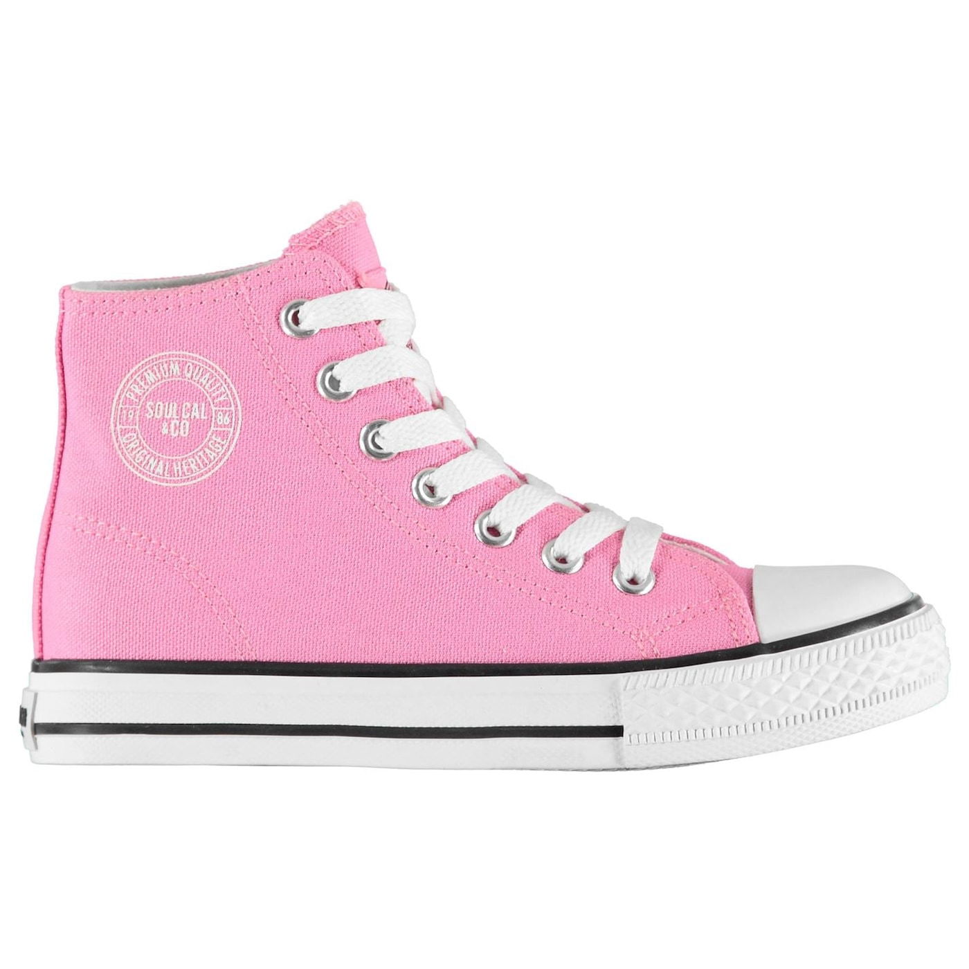 SoulCal Canvas Hi Top Trainers Childrens