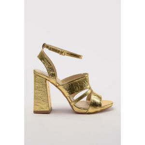 Trendyol Gold Metallic Women Classic Heels