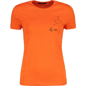 Trendyol Orange Lion Burj Embroidered Basic Knitted T-Shirt